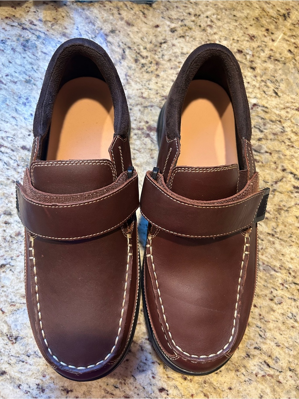 ANODYNE #52 men’s diabetic brown leather shoes. New** Size 10.5XW ADJUSTABLE